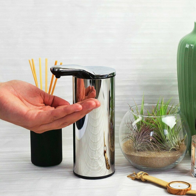 Dispenser per sapone o igienizzante AUTOMATICO in acciaio WD