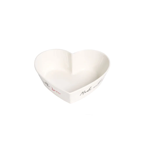 SimpleDay Pirofila a forma di cuore &quot;made with love&quot;