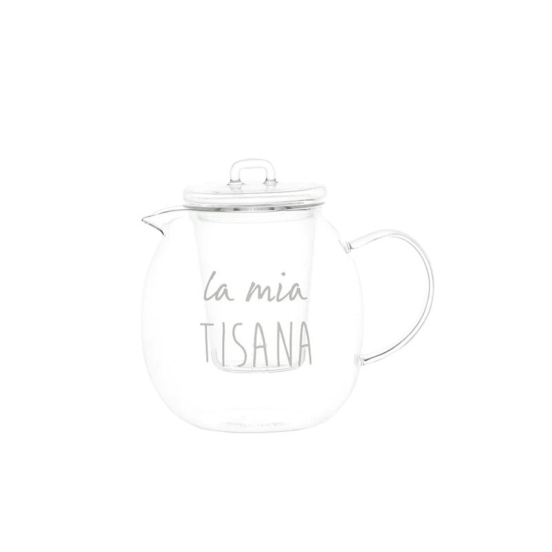 SimpleDay Tisaniera in vetro "la mia tisana"