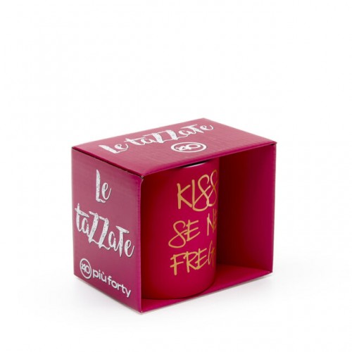 PiùForty Tazza &quot;Kiss se ne frega&quot;